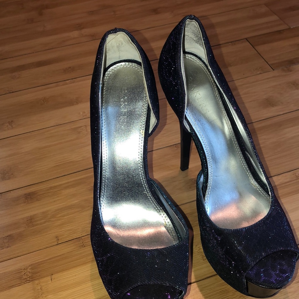 Bakers Peep toe shimmer Stiletto